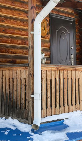 Porch Downspout Installation in Joliet